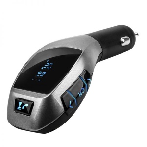 Modulator Auto FM X5, Intrari, USB si CARD TF, Distanta 5M