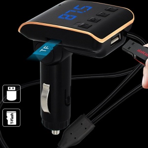 Modulator FM, Bluetooth, Car Kit OEM USB Q10 + 2 cabluri adaptoare - Img 3