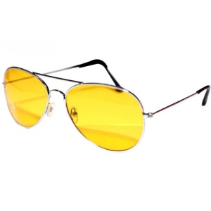 Ochelari pentru condus Night Vision, lentile galbene, rame gri-negru
