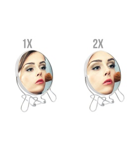 Oglinda Dubla Pliabila pentru Cosmetica cu Lupa, Marire 2x - Img 4