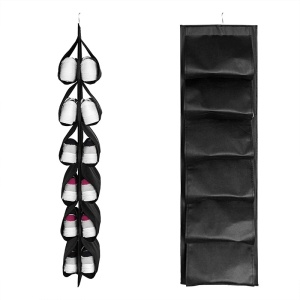 Organizator tip umeras pentru incaltaminte,6 perechi, plasa, 116x33 cm, negru K KATHODE - Img 5