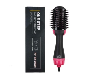 Perie electrica pentru volum cu aer cald One Step 3in1, uscator, perie, ondulator,1000 W, tehnologie Ionica, 3 trepte de temperatura, NECO