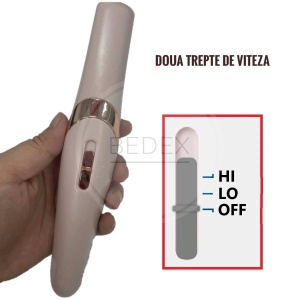 Pila de picioare pentru talpi si calcaie, reincarcabila, rezistenta la apa, fara fir, 2 viteze, 2 capete incluse, culoare roz - Img 3