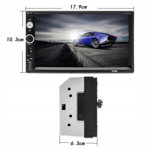 Player auto 7010B, 2DiN, negro, Radio FM, Navigatie, MirrorLink, Mp5, Ecran 7'', Bluetooth, Touchscreen, Divix, AVI, USB, SD Card, AUX - Img 4