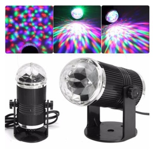 Proiector LED rotativ, senzor de sunet, RGB, 3W KATHODE - Img 3