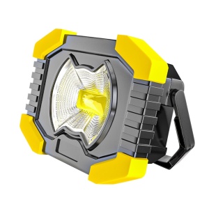 Proiector portabil cu incarcare solara/cablu USB, 1 x COB LED principal si 1 x LED SMD lateral, maner K KATHODE