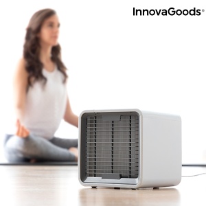 Racitor de aer portabil,INNOVAGOODS,capacitate 500ml, LED multicolor lateral, 3 viteze, albastru - Img 9