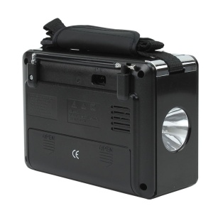 Radio portabil AM/FM/SW, slot USB/SD, MP3 player, gri, Waxiba - Img 6
