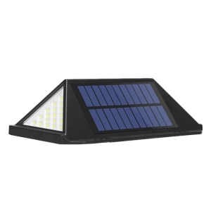 Set 2 aplice solare de perete LED100, 2200mAh, Pentru exterior, Din polisilicon, Fara fir, Cu energie solara IP65, Impermeabile, Cu senzor de miscare, Iluminare la 270 grade, Negru - Img 3