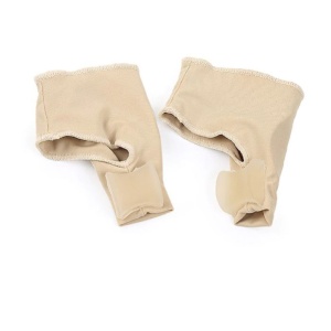 Set 2 bucati protectie pentru monturi si separator degete, soseta cu pernita din silicon, OEM, bej, marimea 36-40 - Img 4