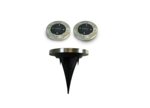 Set 2x Lampa Solara, Faintec, Model Spot, Cu Fixare In Pamant, 4 LED-uri, Lumina Puternica, Senzor Crepuscular - Img 4