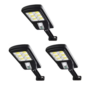 Set 3 Lampi Solare, Nevermore, 48 COB LED, Cu Senzor de miscare si Telecomanda, 3 moduri de functionare