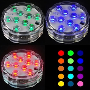 Set 4 becuri led subacvatice pentru piscina, jacuzzi, acvariu, IP68, 16 culori RGB, telecomanda, 4 moduri de iluminare K KATHODE - Img 5