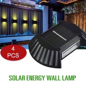Set 4 Lampi solare cu lumina bidirectionala 6 led / lampa - Img 6