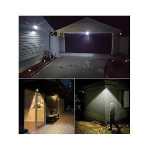 Set 4 lampi solare, Tiessa®, 20 de LED, senzor de miscare, 0.55W - Img 4