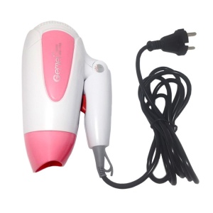 Uscator de par Gemei GM-1756, Alb/Roz, 1200 W - Img 2