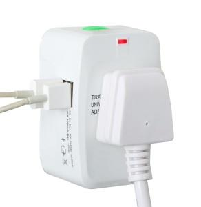 Adaptor Incarcator priza universal EU\UK\SUA cu 2 porturi USB KATHODE