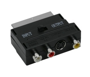 Adaptor video, mufa SCART 21 poli, 3 prize RCA