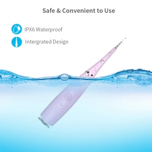 Aparat pentru detartraj si curatarea dintilor, 5 viteze, incarcare USB, indicator led, rezistent la apa, roz K KATHODE - Img 3