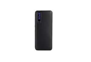 Baterie externa GREATON® 20.000 mAh cu trei porturi usb, model piele, negru, K KATHODE - Img 3