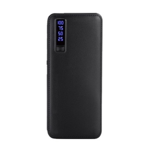 Baterie Externa Powerbank 30.000 mAh Cu 3 Porturi USB Pentru Incarcare Negru