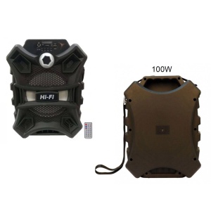 Boxa portabila, KATHODE, ZQS-8103, 20W PMPO, Bluetooth FM/SD/USB/AUX/, Negru - Img 3