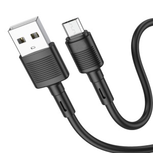 Cablu de incarcare pentru telefon USB - MicroUSB, 1M lungime, Incarcare rapida, transfer date, fast charge, 2.4A, X83, K KATHODE - Img 3