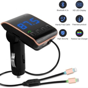 Car kit auto, modulator FM, Bluetooth, Q10 - Img 2