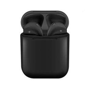 Casti Bluetooth V5.0 AIX©, Negre, compatibile IOS & Android, Docking Station, stereo, Wireless, 3D sound, Touch Control, fast charging - Img 2