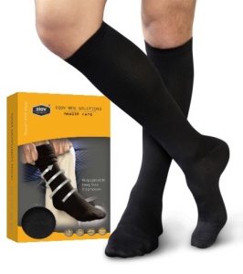 Ciorapi / Sosete compresie graduala lejera, 10mmHg, negru, unisex