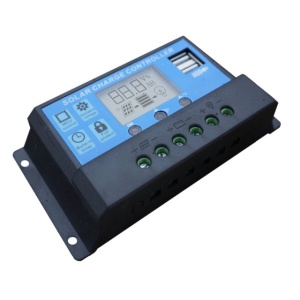 Controler 30A Regulator Solar PWM 12V 24V pentru Panou Fotovoltaic de maxim 720W(24V) cu 2 mufe USB