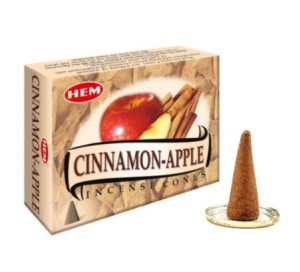 Conuri Parfumate, HEM, Cinnamon Apple, 10 buc