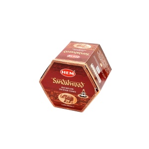 Conuri Parfumatre HEM Sandalwood Backflow Cone, 40 conuri - Img 4