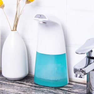 Dispenser Automat Qeno® Dozator Sapun Lichid / Spuma, Dezinfectant Si Antibacterian, Cu Senzor 310ML, ALB - Img 4