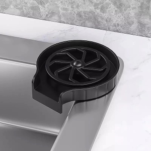 Dispozitiv Pentru Clatire Pahare/Sticle, Salestore.ro®, Spalare Rapida, Fixare Usoara Pe Chiuveta, Material Rezistent, Negru - Img 12