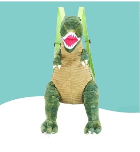 Ghiozdan pentru copii de plus, forma de dinozaur, verde K KATHODE - Img 6