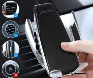 Incarcator auto wireless QI universal, model Penguin Wireless Charger, Silver-Black - Img 5