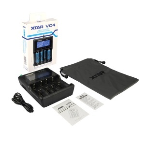 Incarcator XTAR VC4 pentru 4 acumulatori Li-Ion sau Ni-Mh