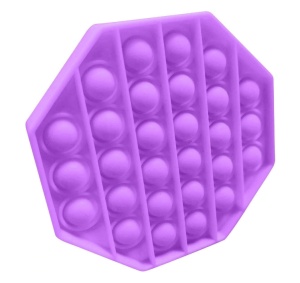 Jucarie antistres din silicon, Pop it now, forma octogon Mov, 12.7 cm, TQS - Img 2