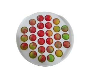 Jucarie antistres POP IT forma de cerc, plastic/silicon, multicolor K KATHODE