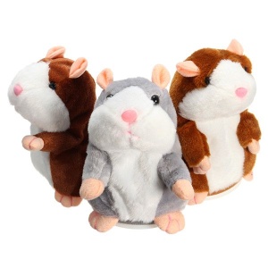 Jucarie hamster interactiv vorbitor maro/alb - Img 4