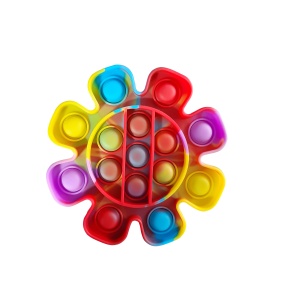 Jucarie senzoriala antistres, POP IT multicolor - floare - K KATHODE
