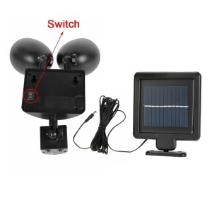 Lampa cu incarcare solara si panou solar, 24 leduri, senzor de miscare, buton ON/OFF K KATHODE - Img 3