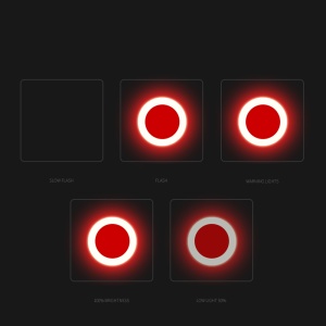 Lampa de avertizare pentru bicicleta, 5 moduri iluminare, rezistent la apa, incarcare USB KATHODE - Img 3