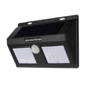 Lampa solara de perete KATHODE® cu senzor de miscare si lumina cu 40 leduri