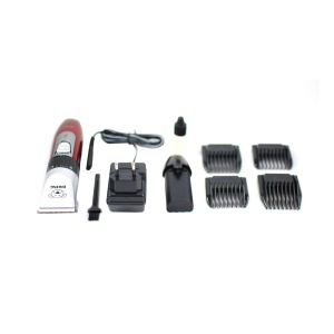Masina de Tuns Animale Daling - 18 W, 9 Accesorii Incluse, Argintiu/Rosu - Img 4