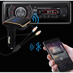 Modulator FM, Bluetooth, Car Kit OEM USB Q10 + 2 cabluri adaptoare - Img 4