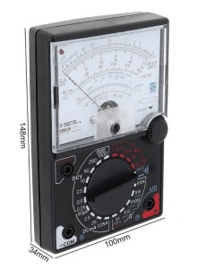 Multimetru analogic cu sonerie buzzer, negru - Img 2