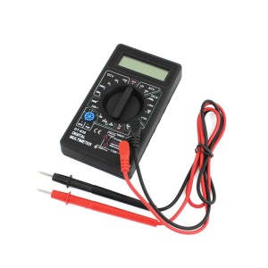 Multimetru digital, 9V, ecran LCD, sonda temperatura, negru - Img 2