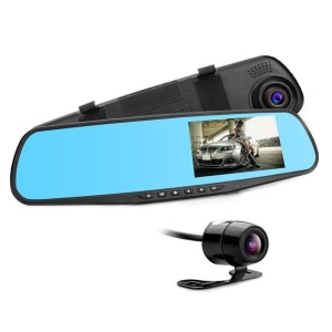 Oglinda retrovizoare cu 2 camere de filmat-Vehicle Blackbox DVR-Mirror full hd - Img 2